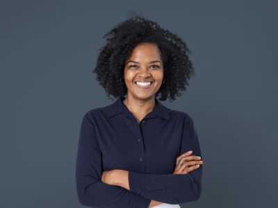 confident african businesswoman smiling closeup portrait jobs career campaign scaled